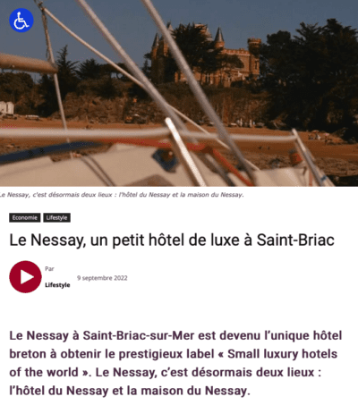 Le Nessay un petit hôtel de luxe à Saint-Briac