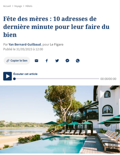 Le Figaro fête des mères au Nessay